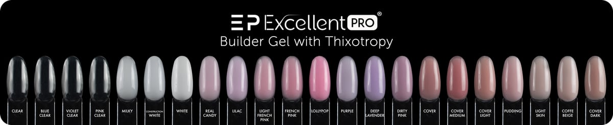 Wzornik kolorów - Builder Gel with Thixotropy