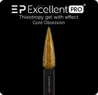 Excellent PRO Thixotropy gel with effect Gold Obsession 15g - 2