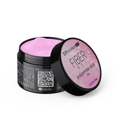 Excellent PRO Fiber Gel Polyamide Plus GLOSSY PINK 15g