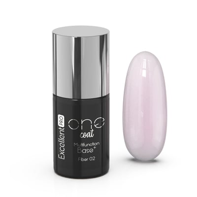 Excellent PRO One Coat Multifunction Fiber Base Delicate Pink (02) 7g