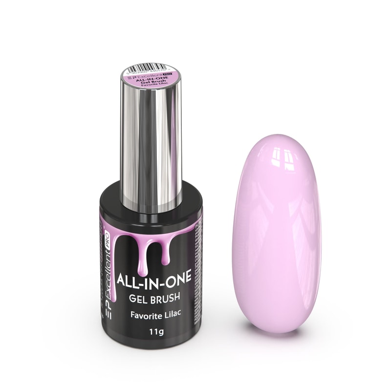 Excellent PRO ALL-IN-ONE Gel Brush Favorite Lilac 11g - 1