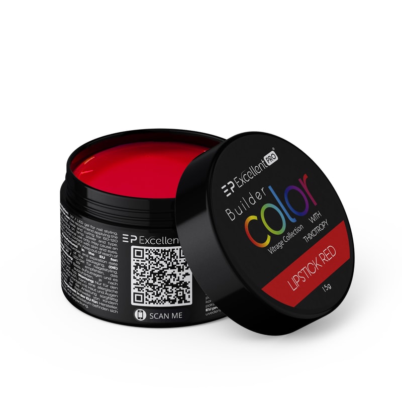 Excellent PRO Builder Color With Thixotropy Lipstick Red 15g - 1