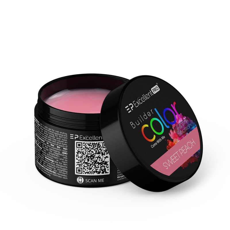 Excellent PRO Builder Color With Thixotropy Pastel Sweet Peach 15g - 1