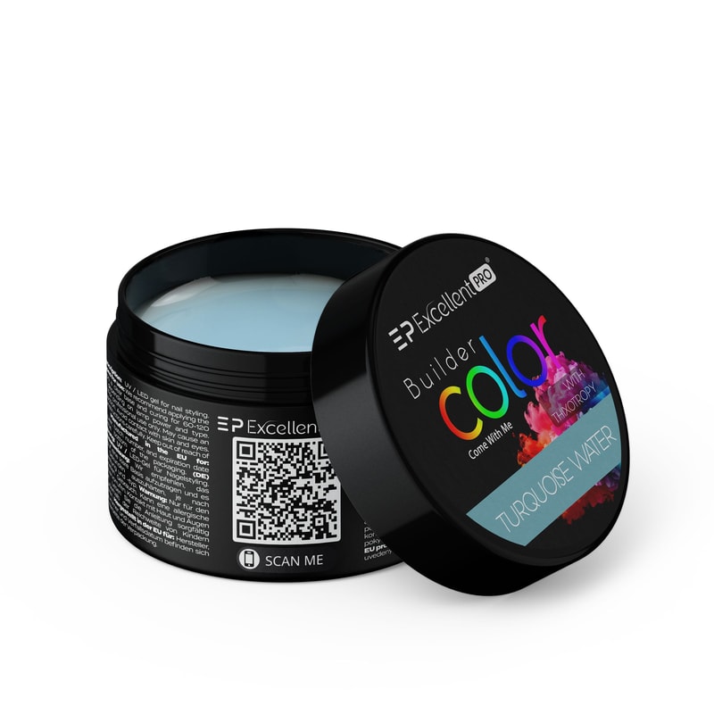 Excellent PRO Builder Color With Thixotropy Pastel Turquoise Water 15g - 1