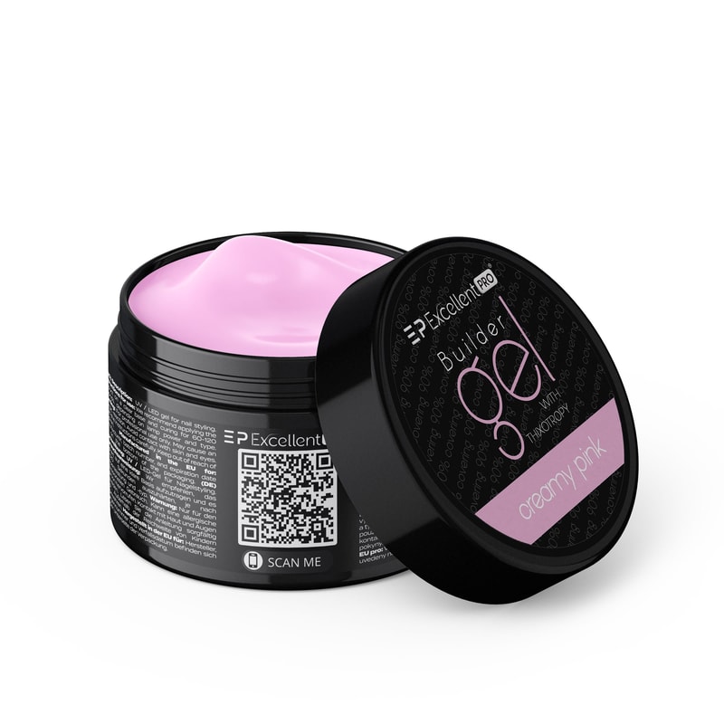 Excellent PRO Builder Gel With Thixotropy Creamy Pink 50g - 1