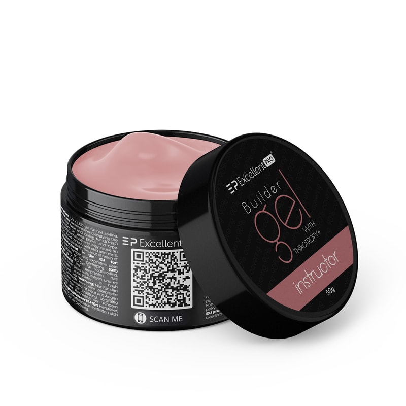 Excellent PRO Builder gel with thixotropy Instructor #1 MR. BEIGE 15g - 1
