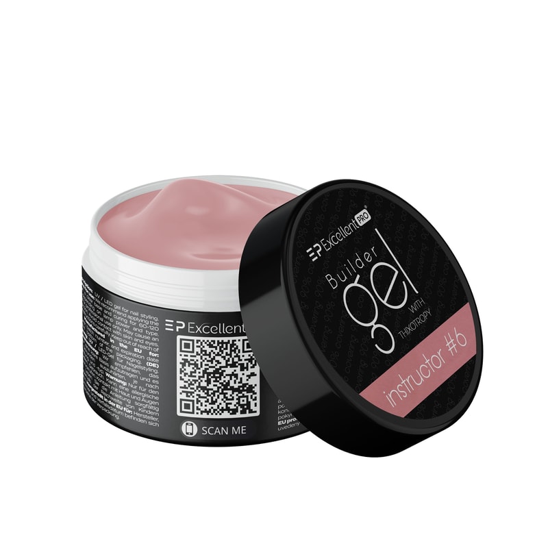 Excellent PRO Builder gel with thixotropy Instructor #6 MENTOR COVER 50g - 1