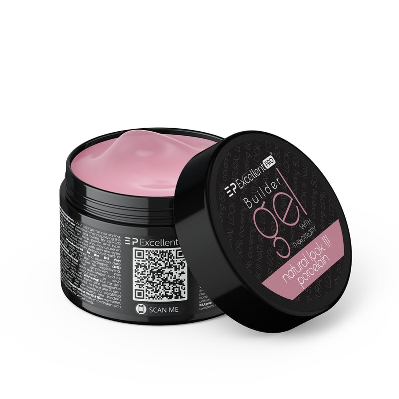 Excellent PRO Builder Gel With Thixotropy Natural Look Porcelain 50g - 1