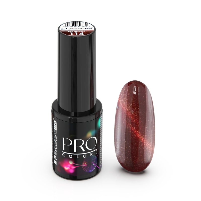 Excellent PRO Colors CatEye 114 RED BAUBLE 7g - 1