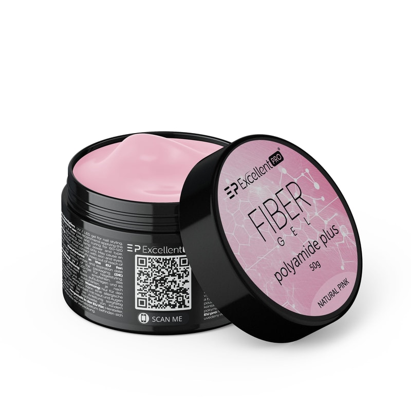 Excellent PRO Fiber Gel Polyamide Plus NATURAL PINK 50g - 1