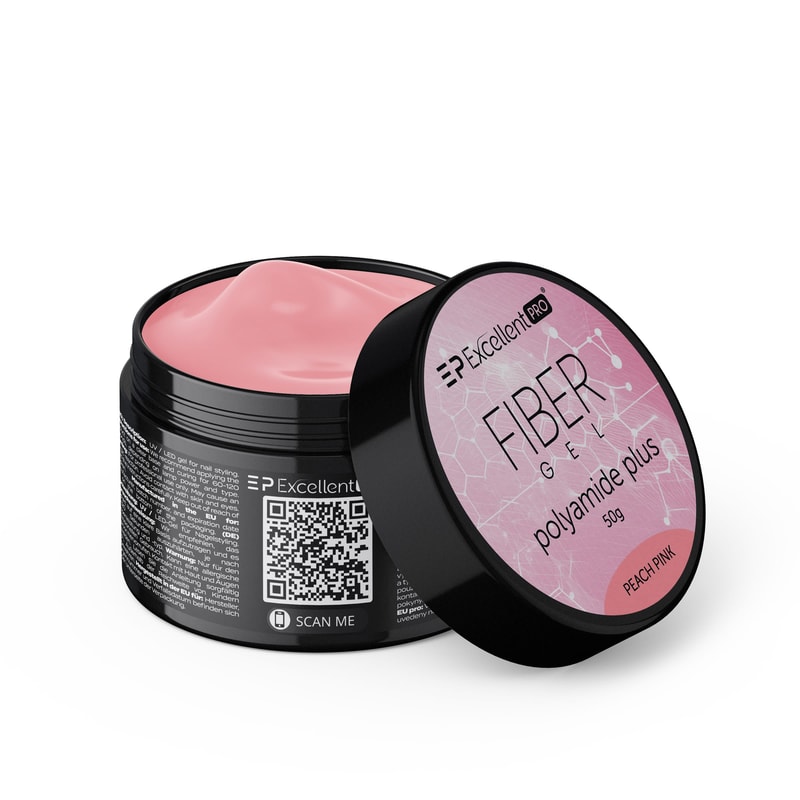 Excellent PRO Fiber Gel Polyamide Plus PEACH PINK 50g - 1