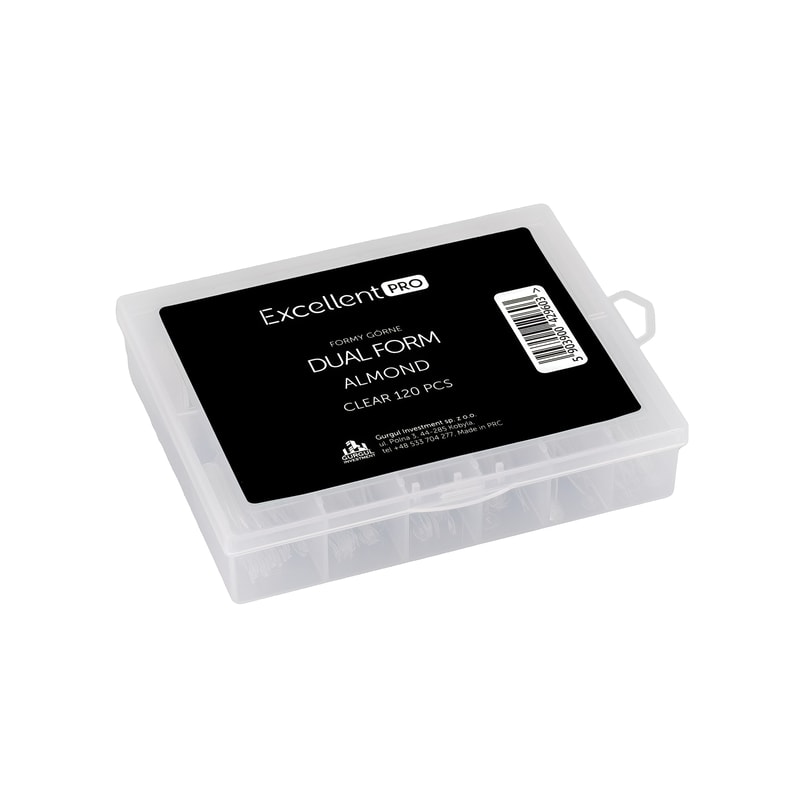 Excellent PRO Formy górne dual form almond clear 120 szt - 1
