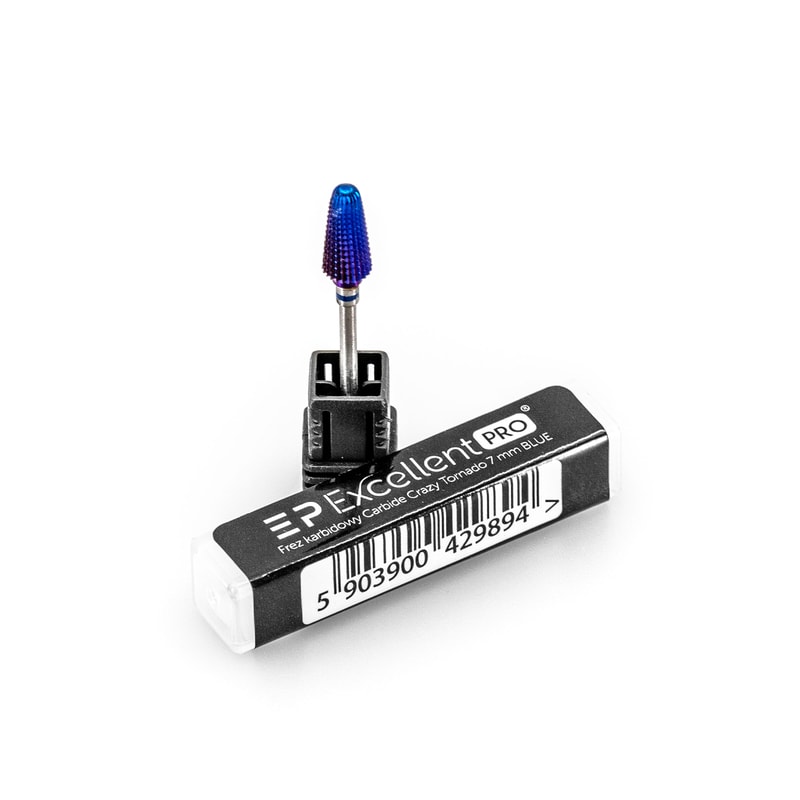 Excellent PRO Frez karbidowy Carbide Crazy Tornado 7 mm BLUE - 1
