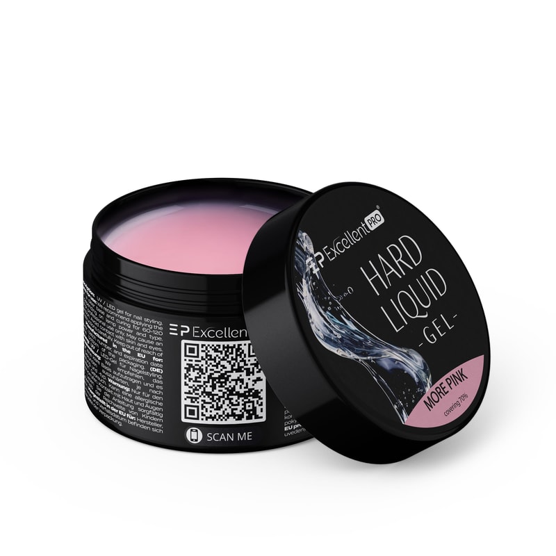 Excellent PRO Hard Liquid Gel More Pink 15g - 1