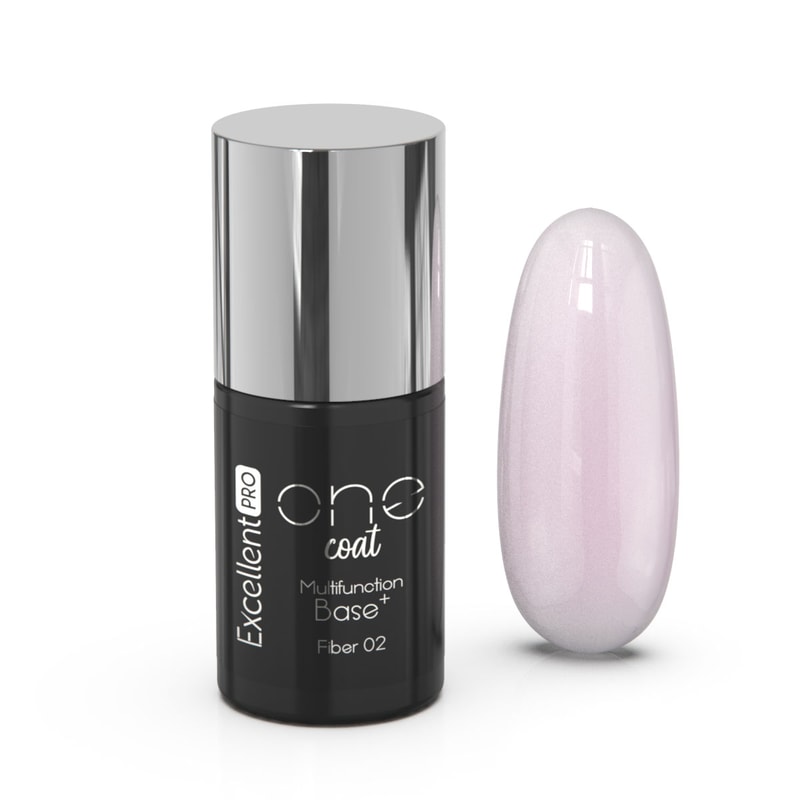 Excellent PRO One Coat Multifunction Fiber Base Delicate Pink (02) 7g - 1