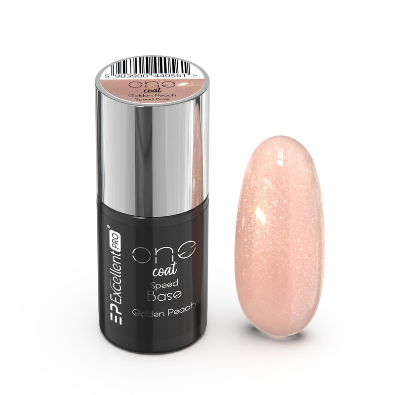 Excellent PRO One Coat Speed Base Golden Peach 7g - 1