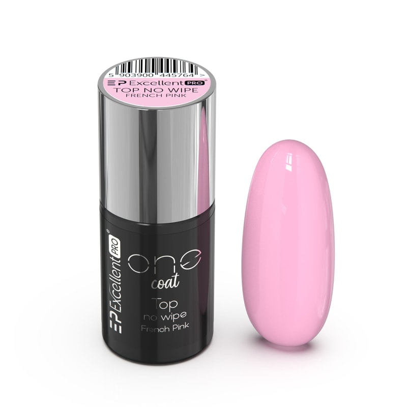 Excellent PRO One Coat Top No Wipe French Pink 7g - 1