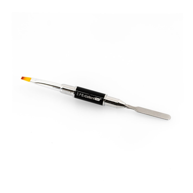 Excellent PRO Pędzelek do polygelu 2in1 Black - 1