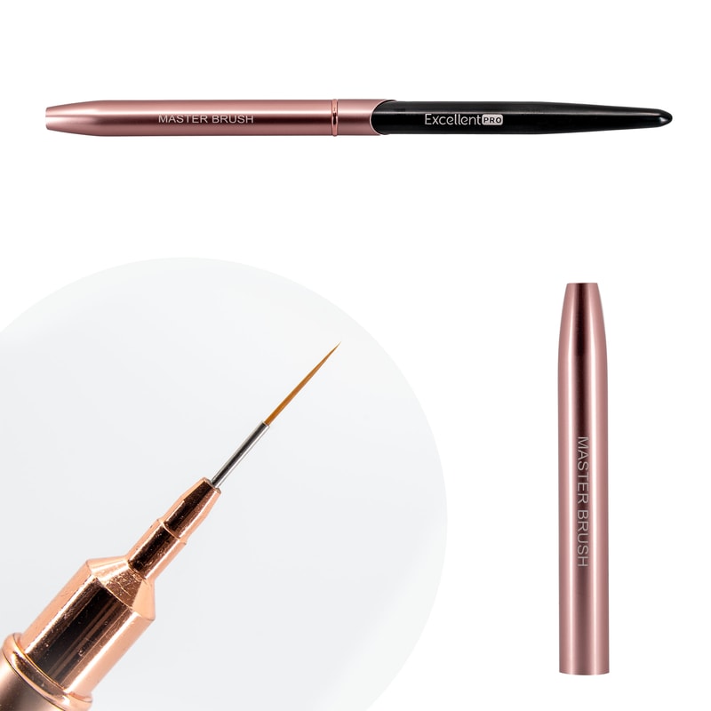 Excellent PRO Pędzelek do zdobień 11mm (Pink&Black) - 1