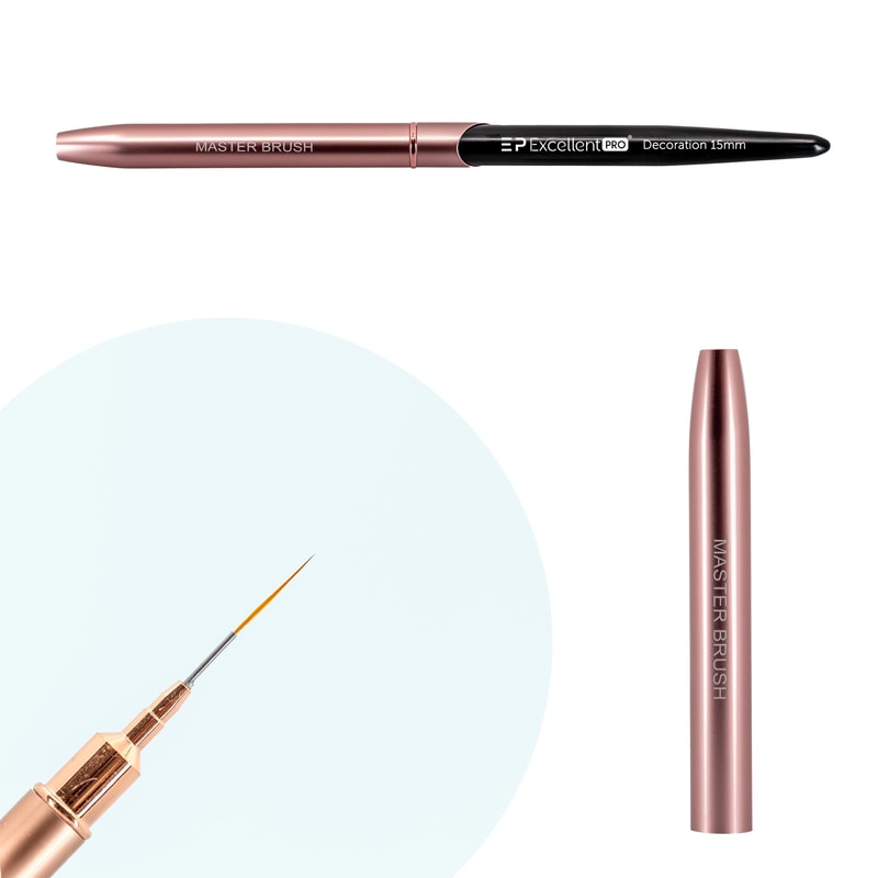 Excellent PRO Pędzelek do zdobień 15mm (Pink & Black) - 1