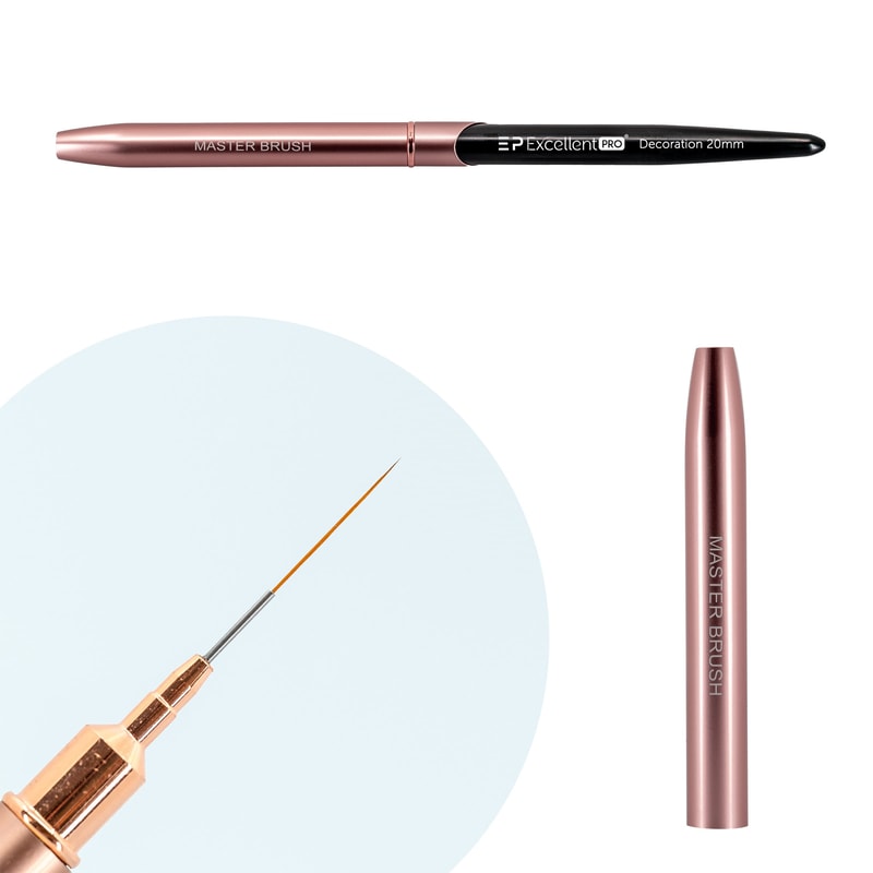 Excellent PRO Pędzelek do zdobień 20mm (Pink & Black) - 1