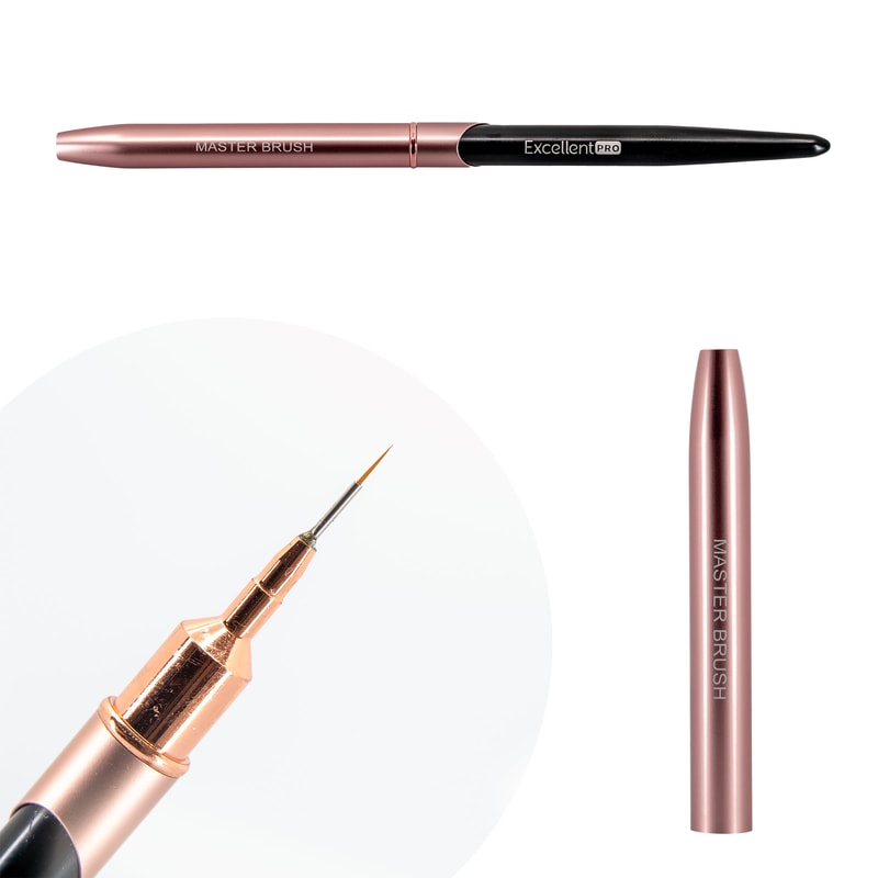 Excellent PRO Pędzelek do zdobień 5mm (Pink&Black) - 1