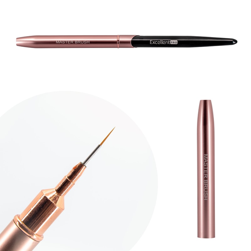Excellent PRO Pędzelek do zdobień 7mm (Pink&Black) - 1