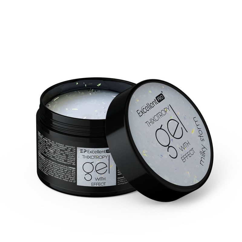Excellent PRO Thixotropy gel with effect Milky Storm 50g - 1