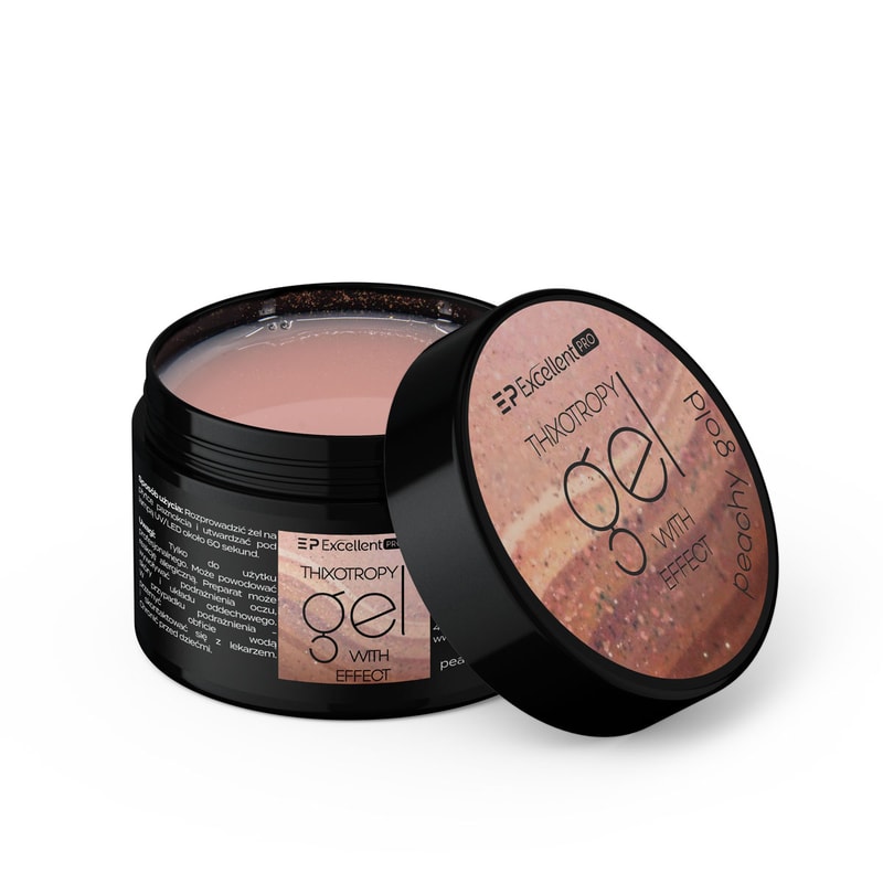 Excellent PRO Thixotropy gel with effect Peachy Gold 50g - 1