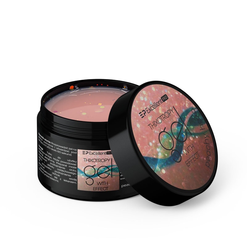 Excellent PRO Thixotropy gel with effect Peachy Hexa 50g - 1