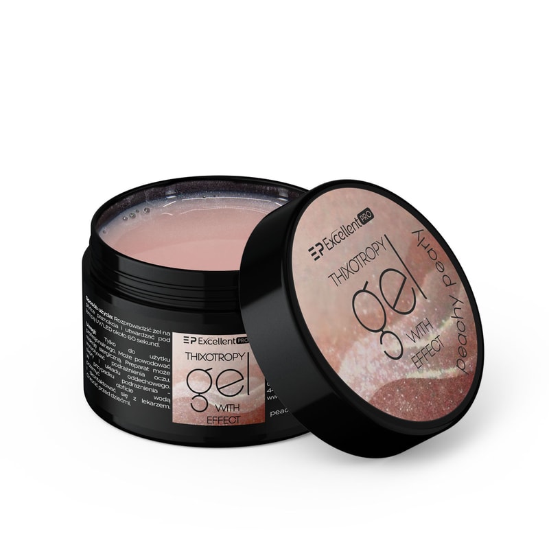 Excellent PRO Thixotropy gel with effect Peachy Pearly 50g - 1