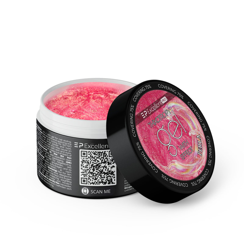 Excellent PRO Thixotropy gel with effect PERLA 15g - 1