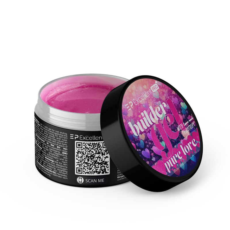 Excellent PRO Thixotropy gel with effect Pure Love 15g - 1