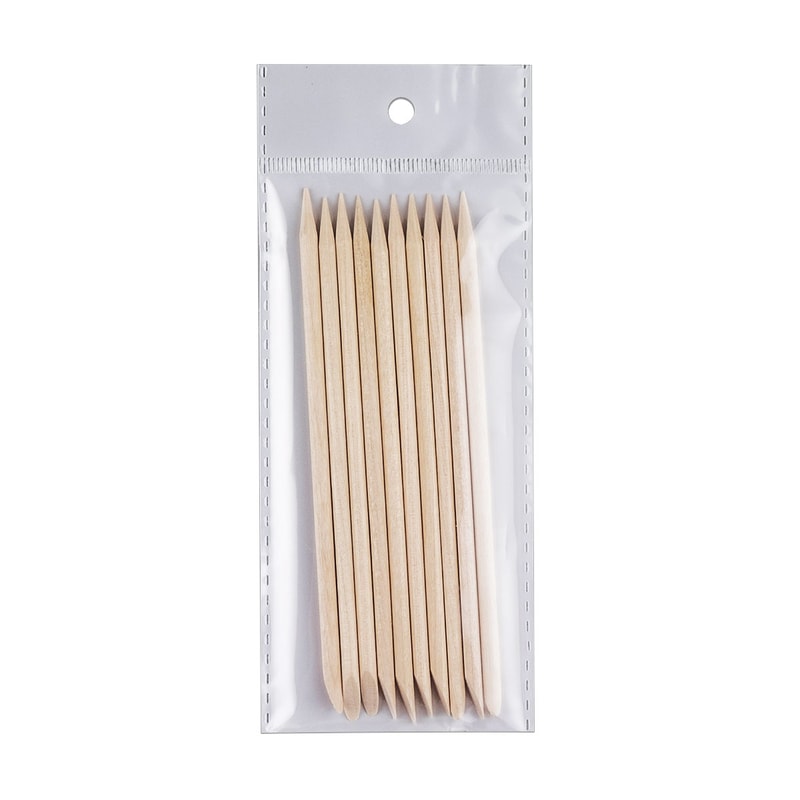 Patyczek drewniany do skórek 11.5cm zestaw 10 szt - 1