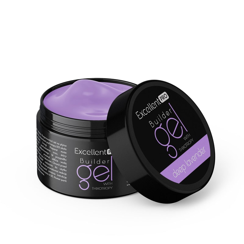Excellent PRO Builder gel with thixotropy deep lavender 50g - 1