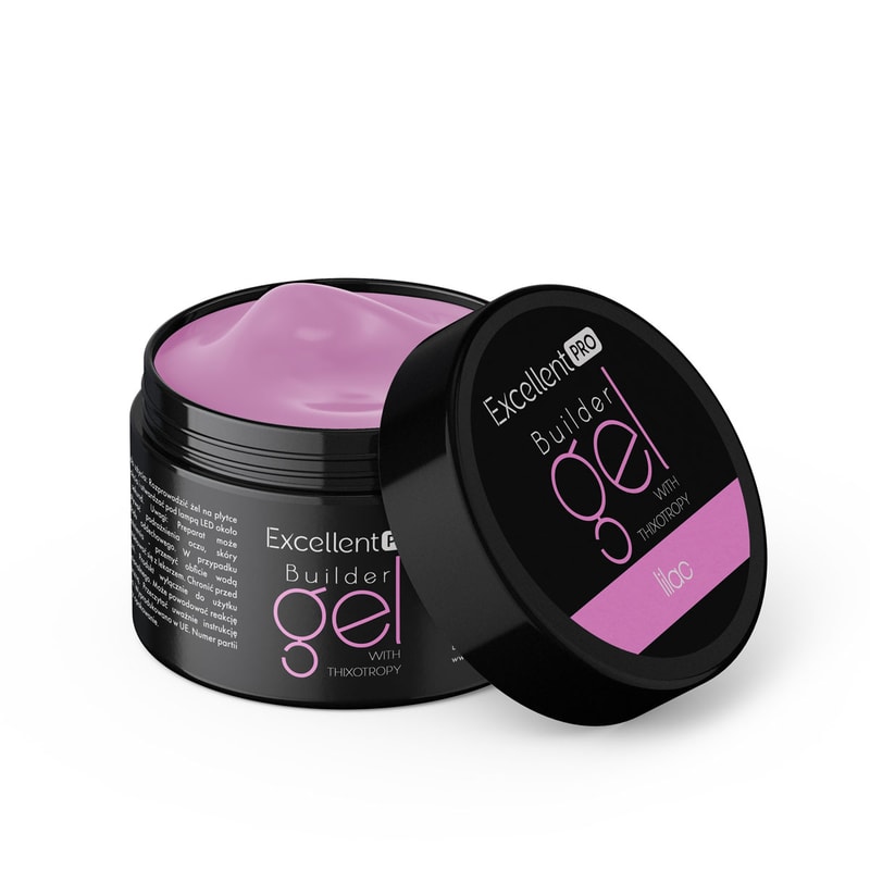 Excellent PRO Builder gel with thixotropy lilac 15g - 1