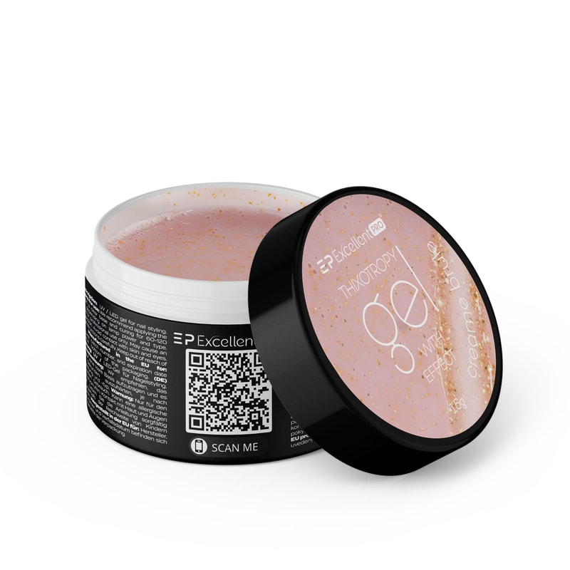 Excellent PRO Thixotropy gel with effect CREAME BRULE 15g - 1