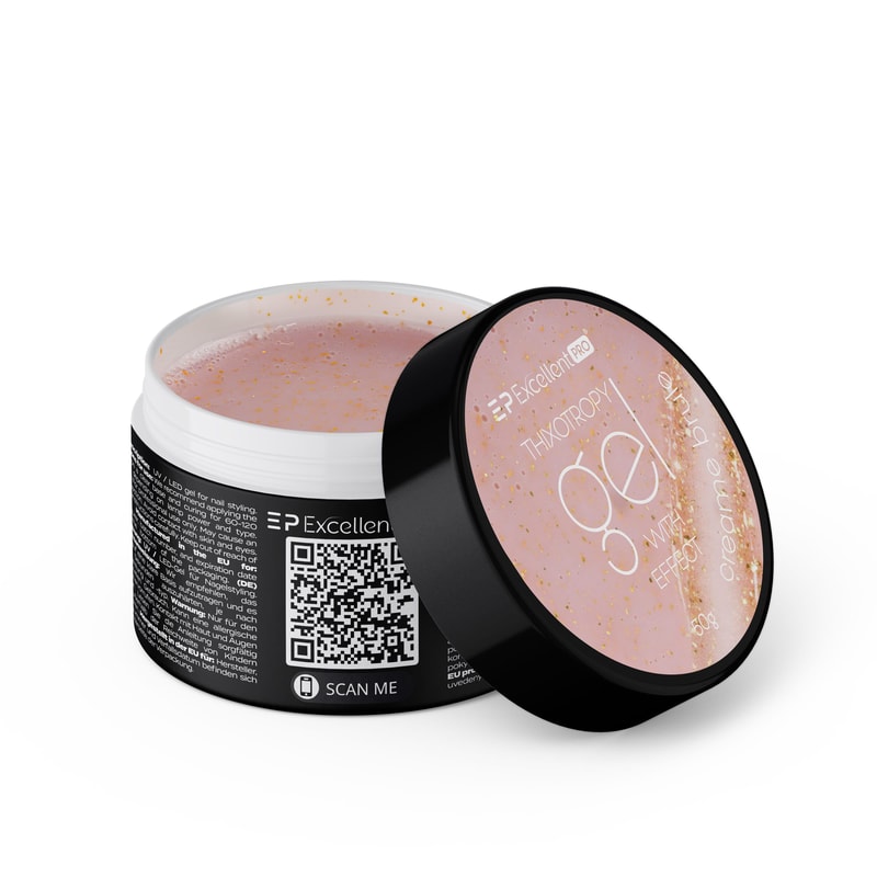 Excellent PRO Thixotropy gel with effect CREAME BRULE 50g - 1
