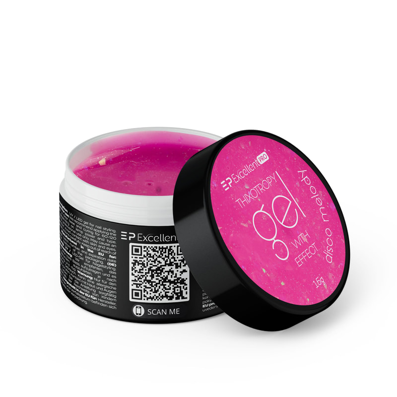 Excellent PRO Thixotropy gel with effect DISCO MELODY 15g - 1