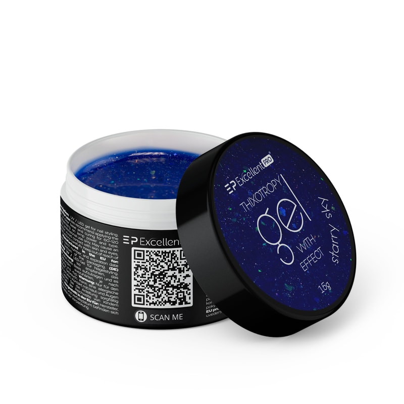 Excellent PRO Thixotropy gel with effect STARRY SKY 15g - 1